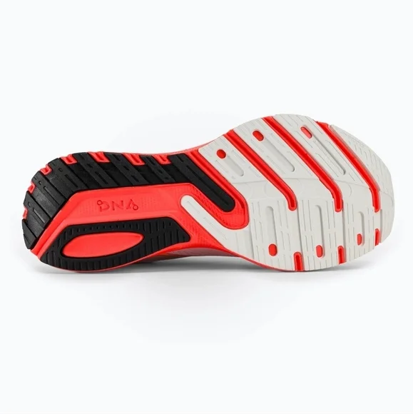 Brooks Launch 10 Men's Running Shoes white/black/fiery coral Sz 8.5 - Picture 4 of 10